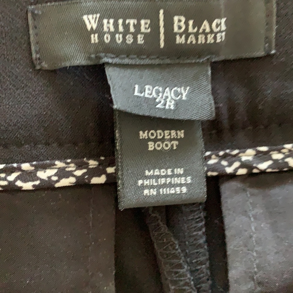 White House Black Market Black Dress Pants - Picture 4 of 4